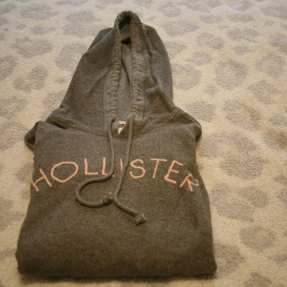 Hollister Hooded Sweatshirt, Size Medium, Grey - Picture 2 of 3